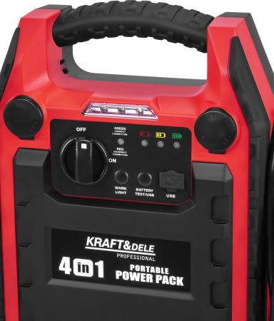 Starter auto 4 in 1 cu compresor si lanterna LED, 1200A, acumulator 22Ah, 12V (KD5346) [5]