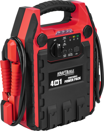 Scule electrice - Starter auto 4 in 1 cu compresor si lanterna LED, 1200A, acumulator 22Ah, 12V (KD5346)