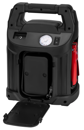 Starter auto multifunctional 1500A compresor aer, baterie portabila externa USB lanterna LED 12V (KD5347) [7]