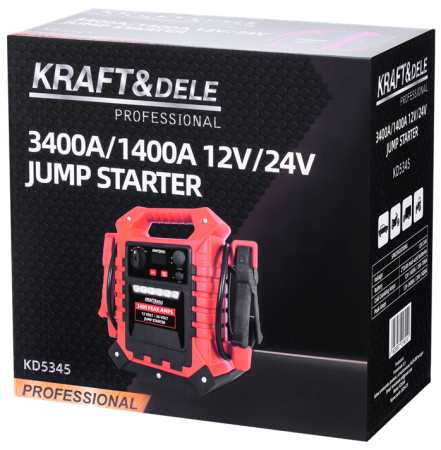 Starter auto multifunctional 3400 1400A12 24V baterie portabila externa USB lanterna LED (KD5345) [11]