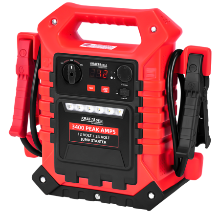 Redresoare/robot pornire/starter auto - Starter auto multifunctional 3400 1400A12 24V baterie portabila externa USB lanterna LED (KD5345)