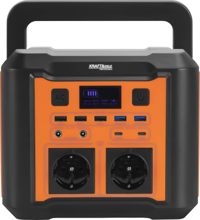 Statie de alimentare portabila 296Wh 14.8V 500W cu prize AC USB si incarcare solara (KD5531) [1]