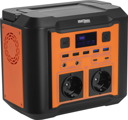 Statie de alimentare portabila 296Wh 14.8V 500W cu prize AC USB si incarcare solara (KD5531) [5]