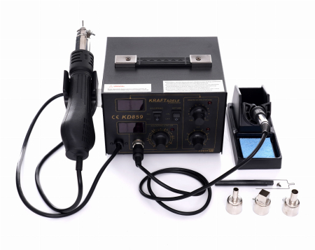Statie de lipit cu aer cald si letcon 3 in 1 4 duze 700W (KD859) [0]