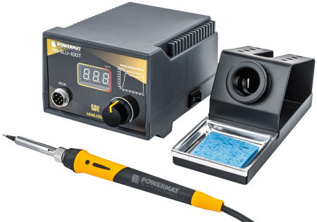 Produse noi (necategorizate) - Statie electric de lipit 100W pentru electronice cu temperatura reglabila PM1393 (PM-SLU-100T)