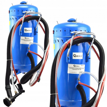 Aparat sablat curatat - Statie mobila de sablare profesionala cu nisip 106L cu aspirator incorporat aparat masina sablat (G02026)