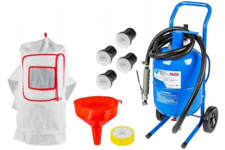 Statie mobila de sablare profesionala cu nisip mobila 19L aparat masina sablat (1021) [5]