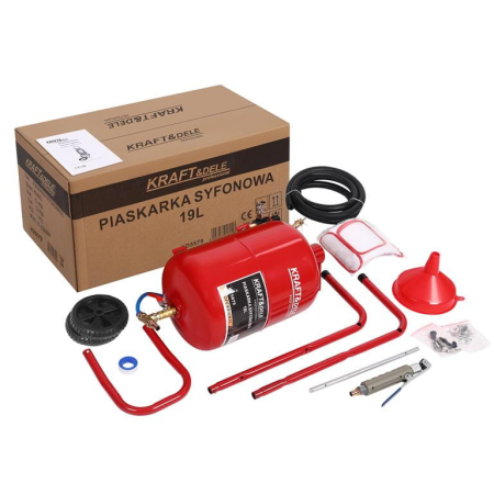 Altele - Statie mobila de sablare profesionala cu nisip mobila 19L aparat masina sablat + accesorii (KD5879)