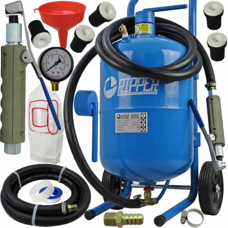 Aparat sablat curatat - Statie mobila de sablare profesionala cu nisip mobila 19L aparat masina sablat (M80509R)