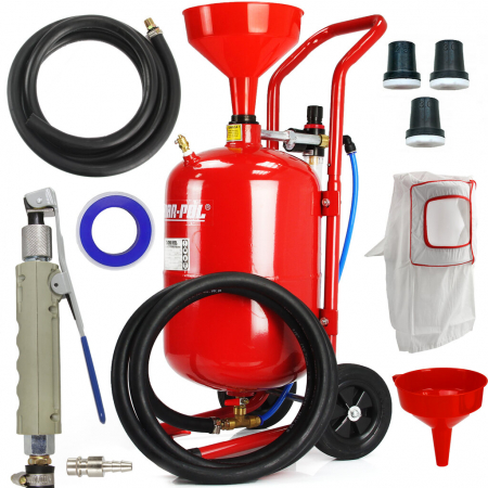 Aparat sablat curatat - Statie mobila de sablare profesionala cu nisip mobila 19L aparat masina sablat (M80590)