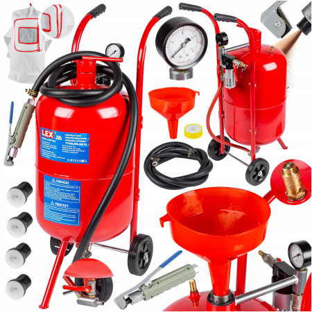 Aparat sablat curatat - Statie mobila de sablare profesionala cu nisip mobila 38L aparat masina sablat (1022)