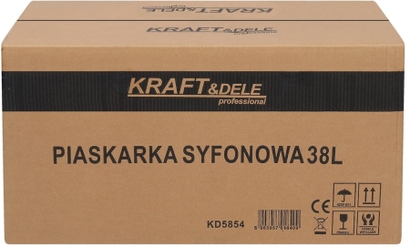 Statie mobila de sablare profesionala cu nisip mobila 38L aparat masina sablat + accesorii (KD5854) [17]