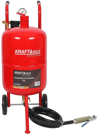 Statie mobila de sablare profesionala cu nisip mobila 38L aparat masina sablat + accesorii (KD5854) [3]