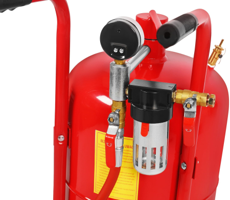 Statie mobila de sablare profesionala cu nisip mobila 38L aparat masina sablat + accesorii (KD5854) [7]