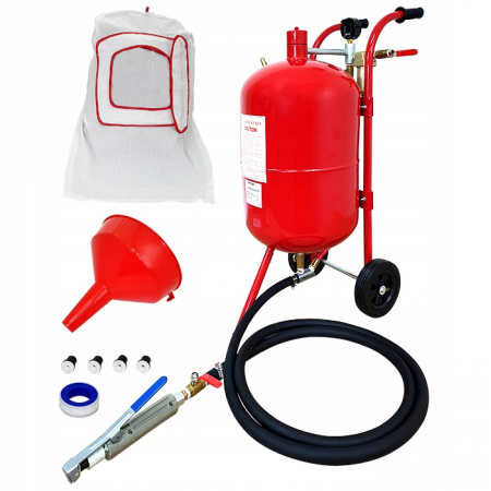 Aparat sablat curatat - Statie mobila de sablare profesionala cu nisip mobila 38L aparat masina sablat (SB001)