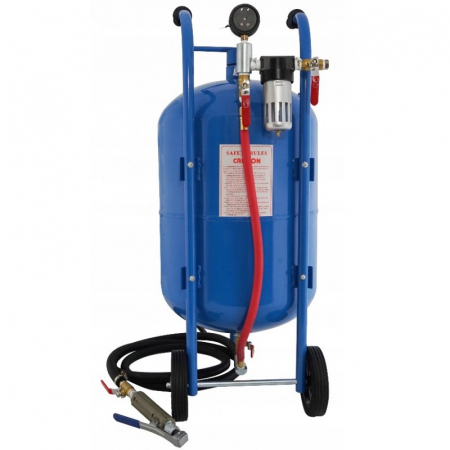 Statie mobila de sablare profesionala cu nisip mobila 76L aparat masina sablat (V81082) [1]