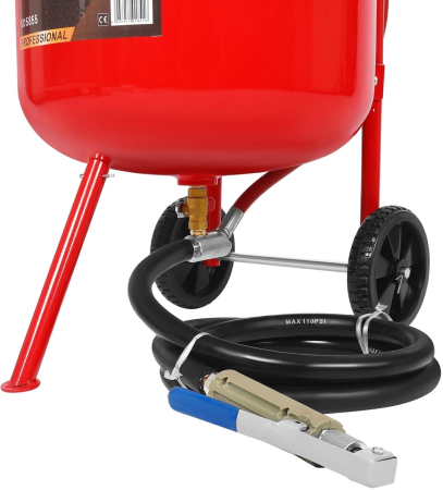 Statie mobila de sablare profesionala cu nisip mobila 80L aparat masina sablat + accesorii (KD5855) [13]