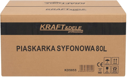 Statie mobila de sablare profesionala cu nisip mobila 80L aparat masina sablat + accesorii (KD5855) [20]