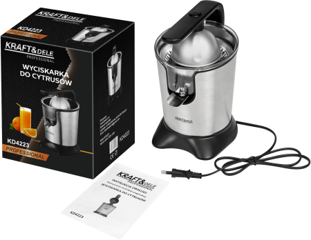 Casa - Storcator electric de citrice 500 W, din inox, cu maneta de presare (KD4223)