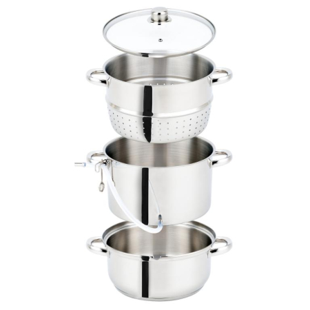 Storcator fructe tip abur 8L din inox cu capac sticla si furtun pentru suc (KB-9032) [4]