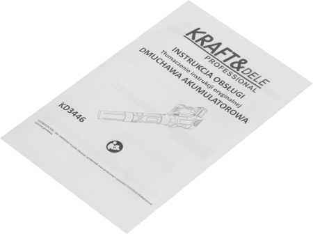 Suflanta de frunze cu acumulator 21V, 2x4Ah, viteza aer 330 km/h (KD3446) [11]