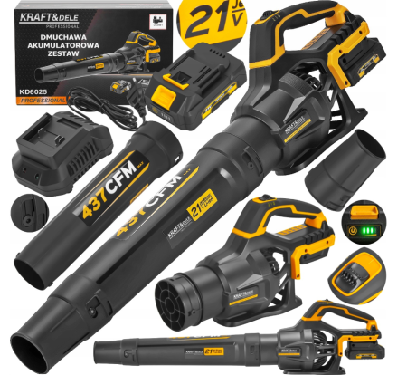 Altele - Suflanta fara fir 21V 2Ah pentru frunze si resturi (KD6025)
