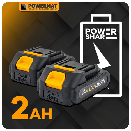 Suflanta frunze cu 2 acumulatori 21V, 2Ah, viteza 250 km/h, 13000 rpm, PM0742 (PM-ADDL-20C) [16]