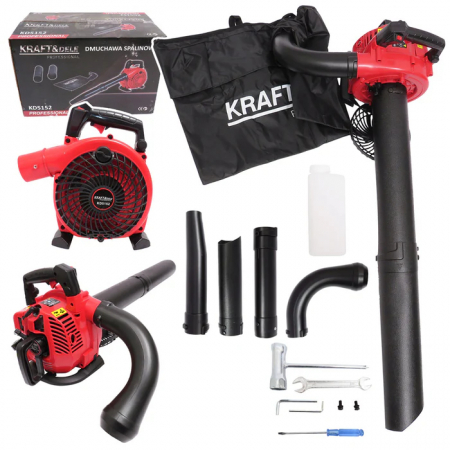 Suflanta si aspirator de frunze cu tocator motor benzina 2.8CP (KD5152) [0]