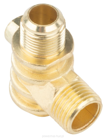 Scule pneumatice - Supapa de retinere pentru compresor 1/2" x 3/8", cu iesire 1/8", compatibila cu POWERMAT PM-KO-100T/150T/200T (PM-KO-100T-150T-200T-230/400V-ZZ)