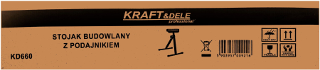 Suport cu role pentru materiale 680-1080 mm, 65 kg (KD660) [9]