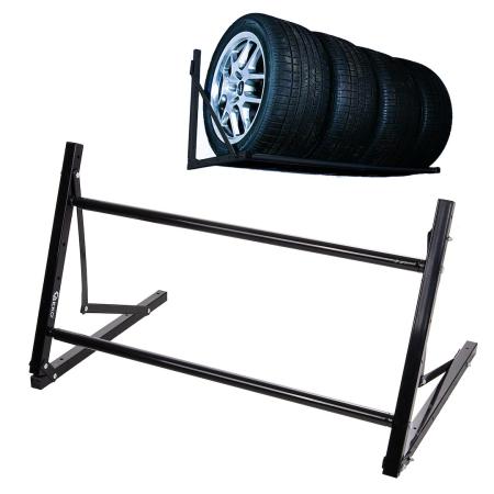 Altele - Suport de perete pentru anvelope si roti auto 12-22 inch reglabil 81-120 cm 100 kg (G71255)