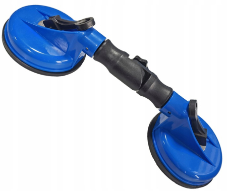 Suport dublu cu ventuze pentru sticla 80 kg cu articulatie si ventuze de 115 mm (VRF07197) [2]