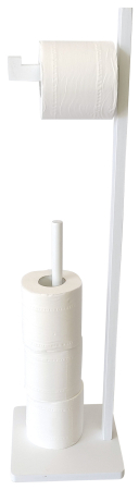 Suporturi baie - Suport hartie igienica din bambus alb (KH-1750)