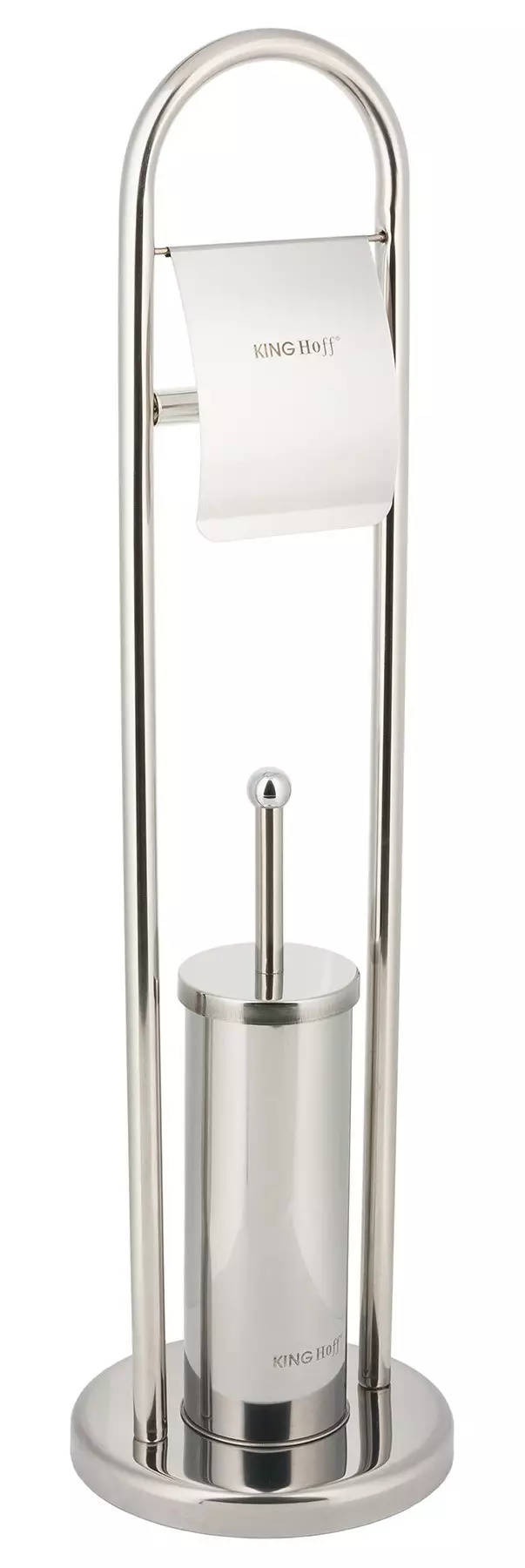 Suporturi baie - Suport hartie igienica si perie de toaleta din otel 22x81cm (KH-3221)