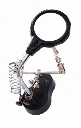 Suport lipit lucru precizie reglabil cu lupa si clesti (KD10455) [5]