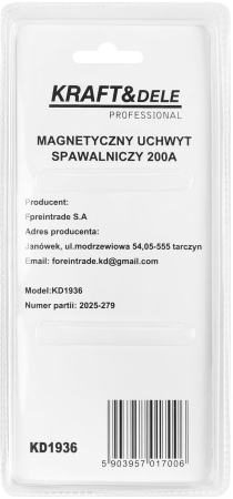 Suport magnetic pentru impamantare la sudura 200A pentru aparat de sudura si cablu de masa (KD1936) [10]