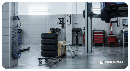 Suport mobil pentru 4 roti auto pliabil 100 kg cu 4 roti si anvelope pana la 235 mm PM1473 (PM-MSNK-235T) [9]