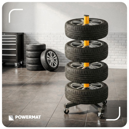 Suport mobil pentru 4 roti auto pliabil 100 kg cu 4 roti si anvelope pana la 235 mm PM1473 (PM-MSNK-235T) [10]