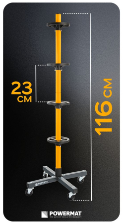 Suport mobil pentru 4 roti auto pliabil 100 kg cu 4 roti si anvelope pana la 235 mm PM1473 (PM-MSNK-235T) [8]