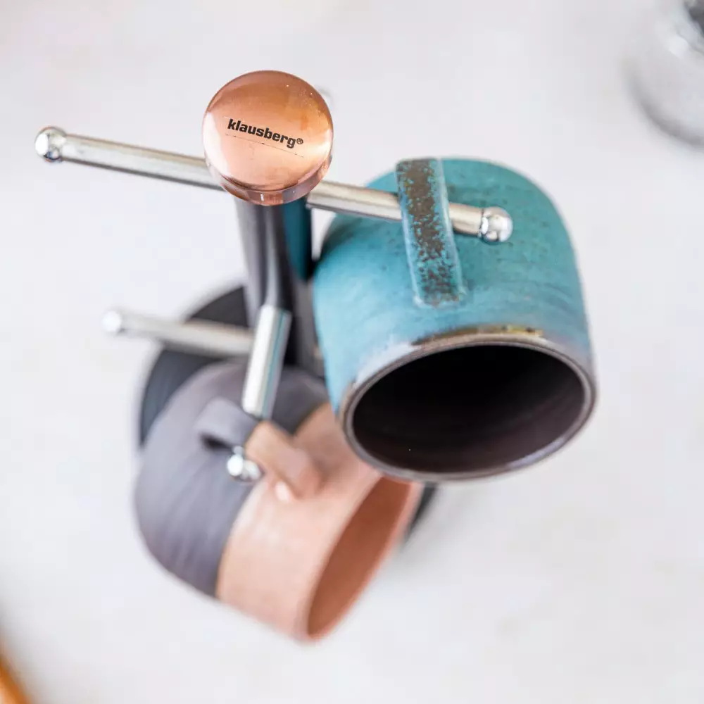 Suport pentru 6 cani metalic negru, 15x35.5cm (KB-7716) [3]