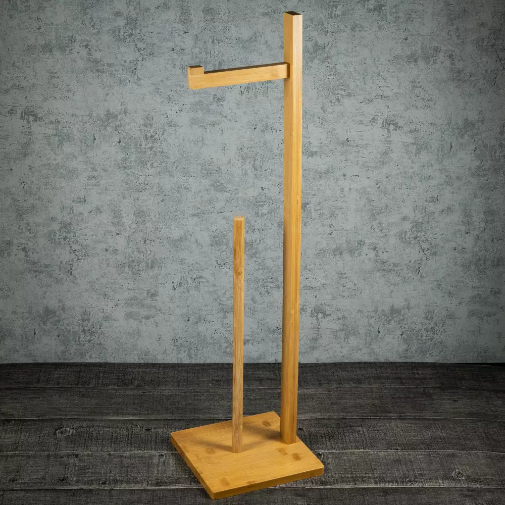 Suport pentru hartie igienica bambus (KH-1692) [3]