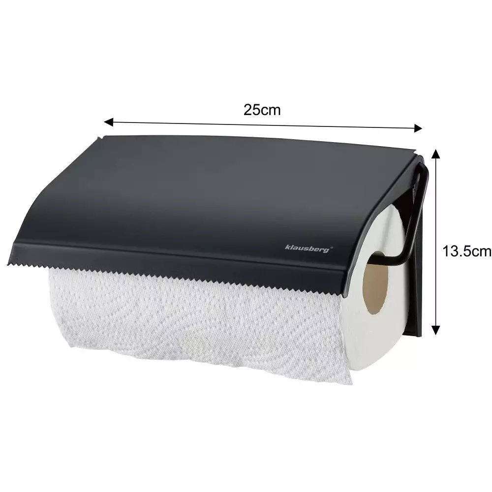 Suport pentru role de hartie de bucatarie negru (KB-7714) [1]