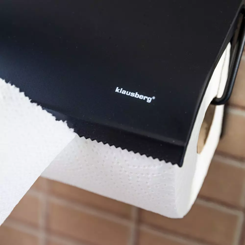 Suport pentru role de hartie de bucatarie negru (KB-7714) [4]