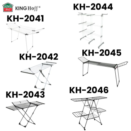 Suport pliabil pentru uscare rufe, 3 niveluri, extensibil, cu 6 roti (KH-2044) [15]