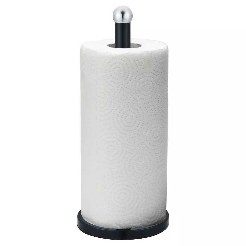 Suport prosoape de hartie, otel negru, diametru 15x36cm (KH-1219) [2]