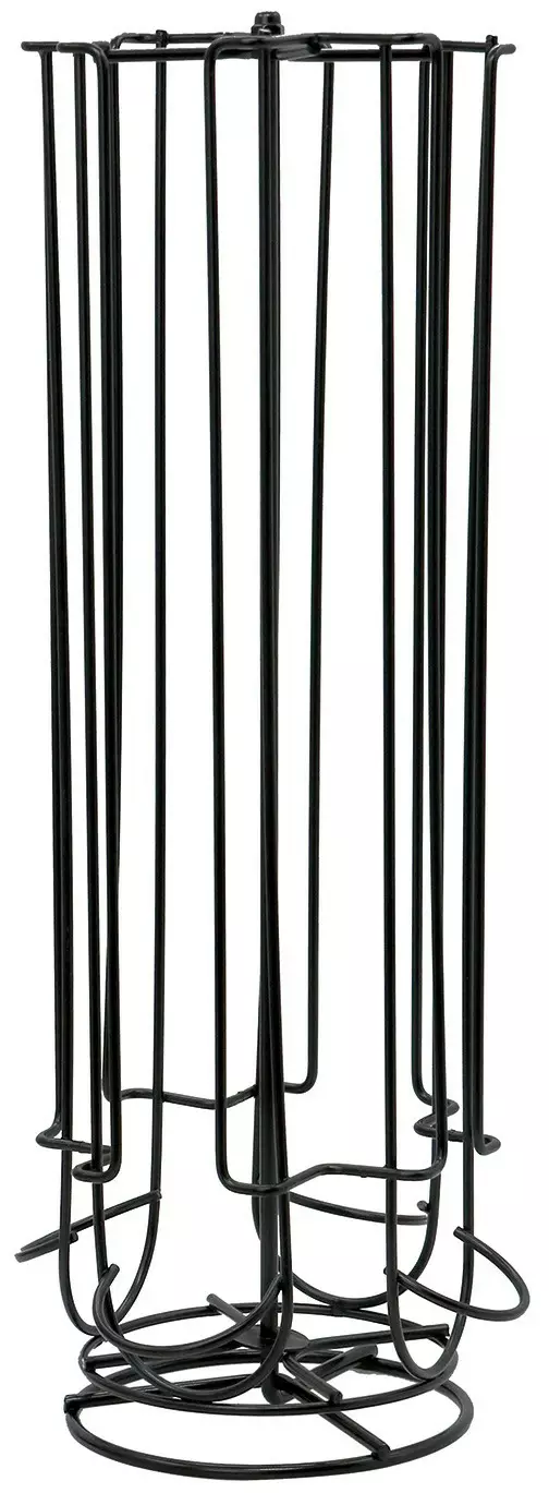 Depozitare si organizare - Suport rotativ pentru capsule de cafea din otel negru 15x35cm (KH-1570)