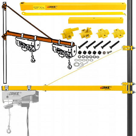 Suport tip pivot pentru troliu electric 600kg 250-1100mm pivotant (V06071) [2]