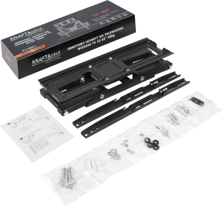 Suport TV de perete pivotant 32-65 inch, 40 kg, VESA 400x400 (KD5969) [13]