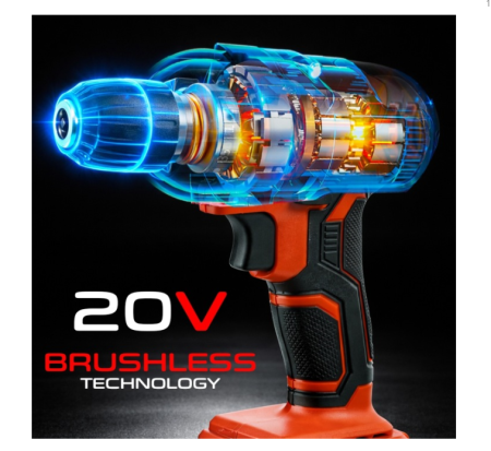 Surubelnita cu impact cu acumulator 20V 2x2.0Ah fara perii cu cuplu 45Nm si LED (N4343) [6]