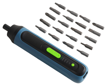 Altele - Surubelnita electrica fara fir 4V, 2500mAh, 5Nm, 24 biti, USB-C (KD12702)